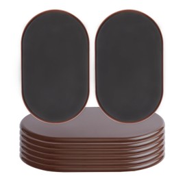 Kayzn Reusable Large Furniture Movers Sliders for Carpet - 8 Pack 9-1/2" x 5-3/4" Oval Furniture Moving Pads for Heavy Duty Furniture Sliders, Effortless Moving and Surface Protection