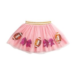 Mud Pie Girls Pink Sequin Football Tutu