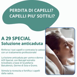 Haarausfall-Lotion für Damen und Herren | Stärkende stimulierende Behandlung für das professionelle Nachwachsen mit Scutellaria Baicalensis Sojakeime und Weizen A29 | 50 ml Hündin