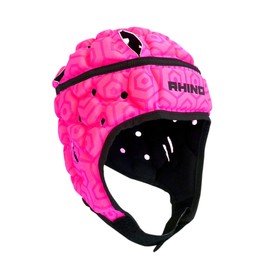 Rhino Pro Rugby Headguard, Hot Pink, Small Youth