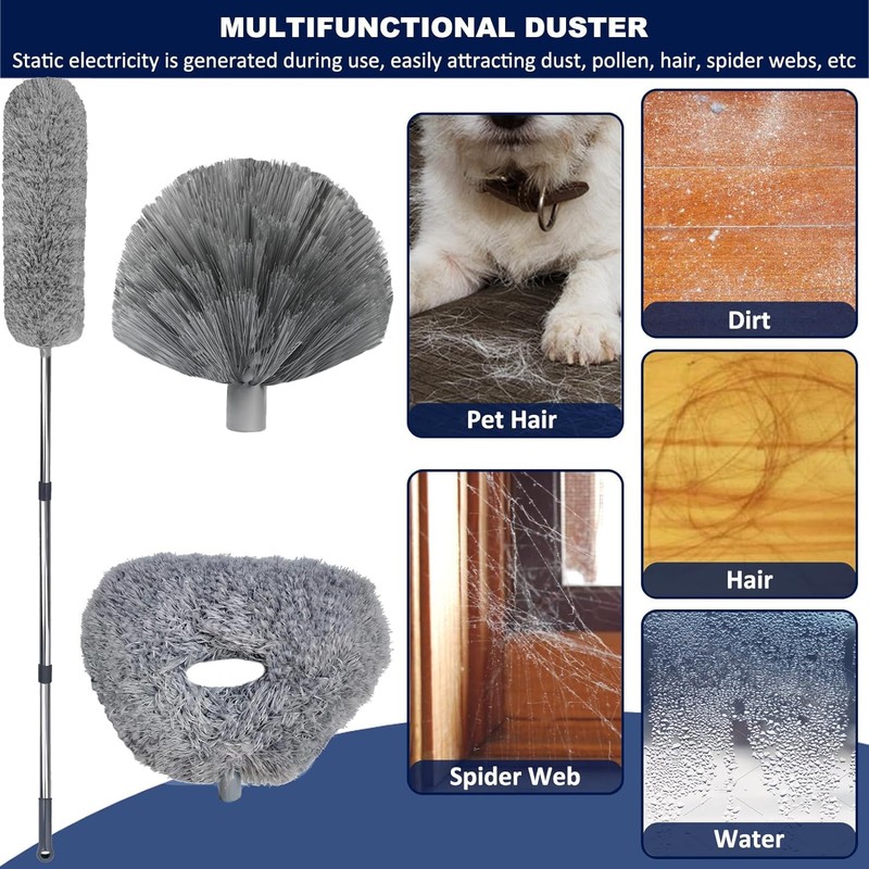 20+ Ft High Reach Ceiling Fan Duster & Cobweb &