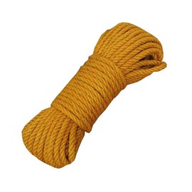 Yellow Jute Twine Eco-Friendly String Rope for DIY Crafts Bundling Gardening, 6mm x 20m (1/4" x 65ft)