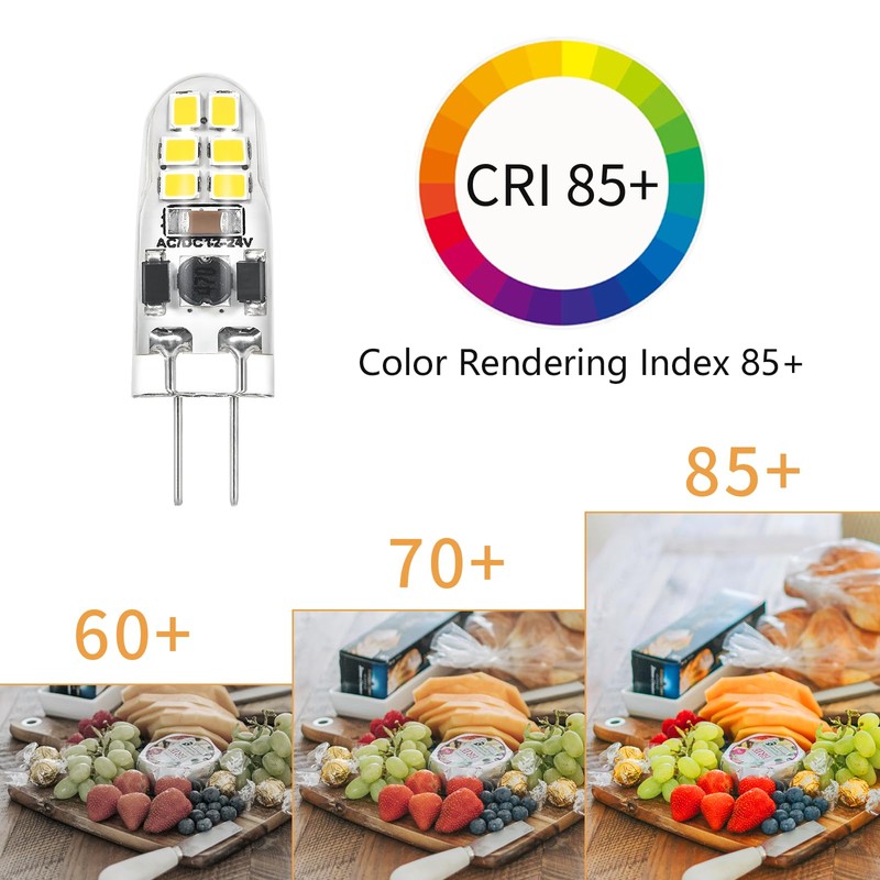 VALUCKY G4 LED Bulb, AC/DC 12-24V Dimmable G4 Light Bulbs,