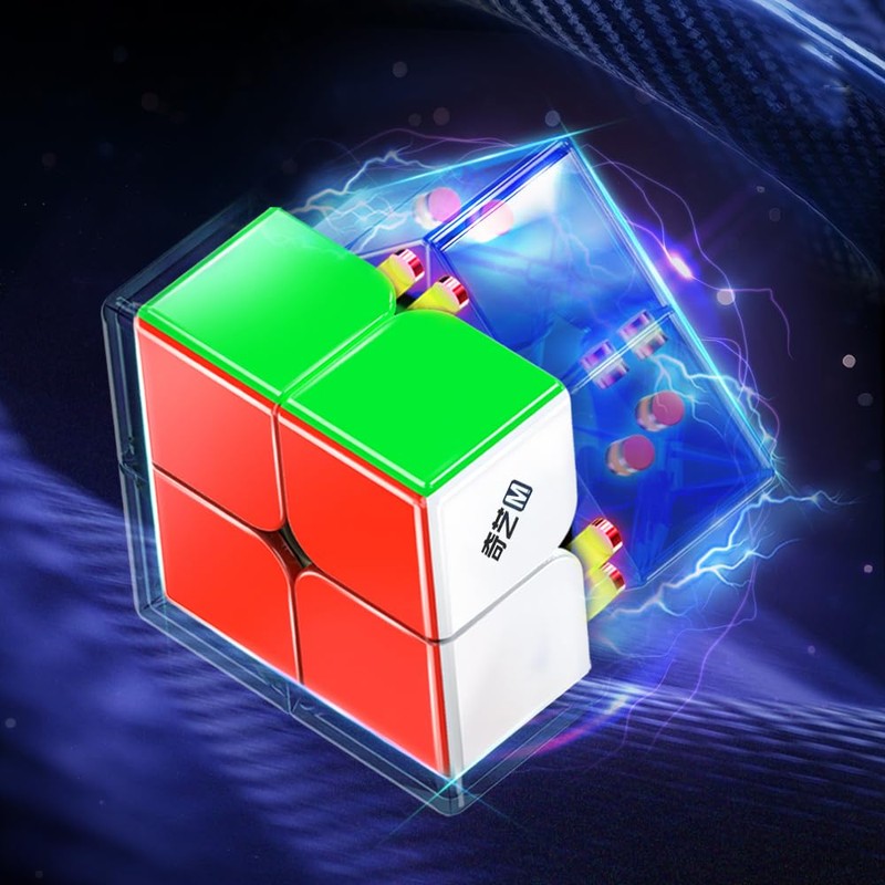 HELLOCUBE QY 2x2 Magnetic Speed Cube Stickerless