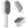 ZJchao Cojín Cepillo para Cabello Autolimpieza Masaje del Cuero Cabelludo