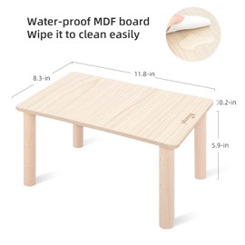 Niteangel Hamster Play Wooden Platform for Dwarf Syrian Hamsters Gerbils Mice Degus or Other Small Pets (10.2 L x 7 W -5.9'' Height, Burlywood)