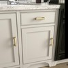 Banqin 10 Pack Brushed Gold Cabinet Handles, 3 Inch Hole