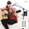 Pyle 2-in-1 Microphone and Tablet Stand - Adjustable Telescopic Column,