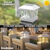 SIEDiNLAR Solar Post Cap Lights Outdoor 4 Modes 40 LEDs