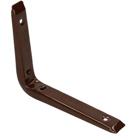 KOTARBAU® Sheet Steel Bracket, 120 x 150 mm, Colour: White/Silver/Black/Brown, Shelf Bracket, Shelf Bracket, Shelf Bracket, Wall Bracket (Brown)