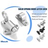 Litensh Self-Closing Latch, Spring Door Lock Latch，Resilient Bolt Latch, Spring