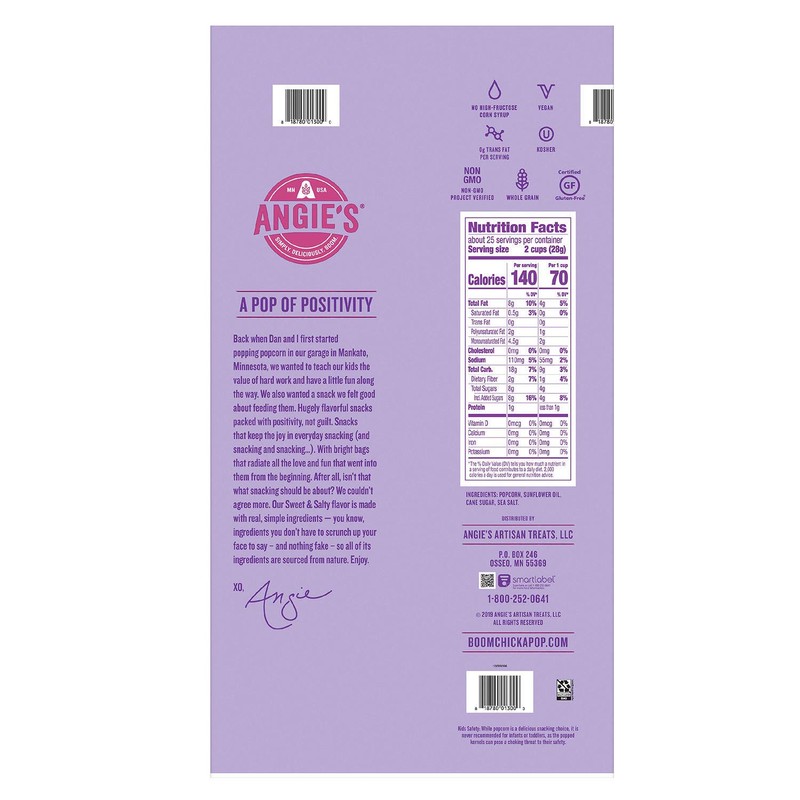 Angie's Boom Chicka Pop Sweet and Salty Kettle Corn (25