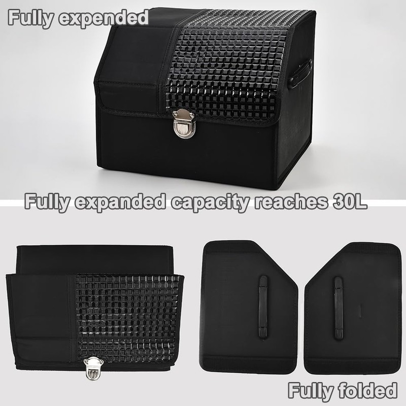 JSCARLIFE Car Trunk Organizer, Truck Boot Organiser, Foldable Car Boot