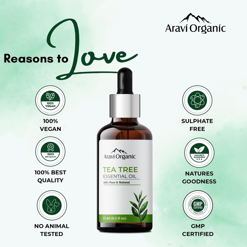 Aravi Organic Tea Tree Essential Oil - 15 ml |