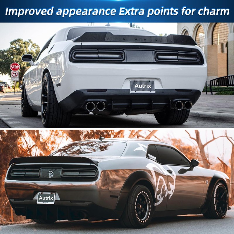 Autrix Tail Light Covers for 2015-2024 Dodge Challenger Rear Tail