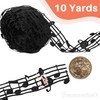 Framendino, 10 Yards 30mm Black Hollow Cut Out Music Note