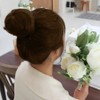 Bun hair, low bun, ponytail wig, light brown ponytail wig (WFIYNHQ) / 올림머리 로우번 똥머리 가발 밝은갈색 똥머리가발 (WFIYNHQ)