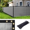 Amgo Custom Made 4' x 8' Grey Fence Privacy Screen