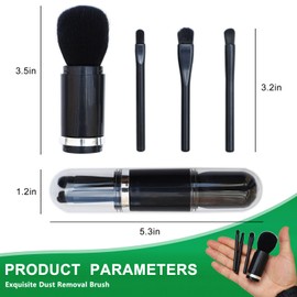 4 Pack Exquisite Duster Brush Kit, Small Dust Brushes, Feather Duster, Soft Fibers, Efficient Dust Removal, Cleaning Tool Perfect for Digital Devices, Keyboards, Car Interior, Craft, Mobile Phone