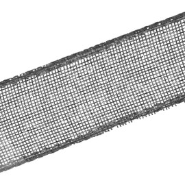 Mandala Crafts Gray Burlap Wired Ribbon for Wreath - Rustic Natural Jute Gray Wired Burlap Ribbon 1.5 Inches Wide 10 Yards for Wedding Fall Holiday Tree