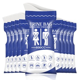 12 Pcs Portable Urine Bags,Disposable Urine Bags, Travel Friendly Emergency Wee Bags,Vomit Bag for Travel for Women, Men, Camping, Car Journeys
