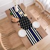 Buxiuer Thin Blue Line American Police Table Runner USA Police