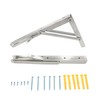 Folding Shelf Brackets 14 inch Heavy Duty,Max Load: 550 lb-Stainless