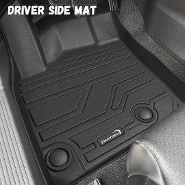 PARTZER Floor Mats for 2021-2025 Nissan Rogue S/SV/SL/Platinum/Rock Creek (Not for Sport), TPE Rubber All Weather Protection Floor Liners Cargo Mats Full Set Rogue Accessories Car Mats
