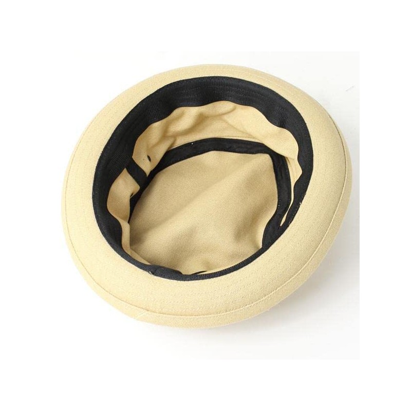 Regnuu Pork Pie Hat, Men's, Large Size, Plain, 100% Cotton,