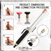YunGuoGuo High Pressure Hose Nozzle for Garden Car,Heavy Duty Metal