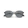 Vogue Eyewear Men's VO4322S Square Sunglasses, Matte Black/Blue Polarized Mirrored