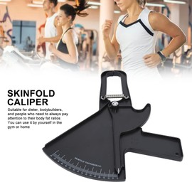 Body Fat Caliper Tape Measure Professional Double Spring for Tape Measure and Body Caliper White Instrument Clamp Measure Fat Clamp Caliper for Body Fat(Black ZFC06)