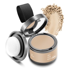 Root Touch Up Hair Color Powder, Instantly Root Cover Up Hairline Shadow Powder,Thinning Hair for Women Eyebrows, Gray Hair Coverage Touch Up Hair Powder For Men Beard Line,Bald Spots (Med Blonde)