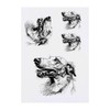 4 x 'Borzoi Dog Portrait' Temporary Tattoos (TO00073024)
