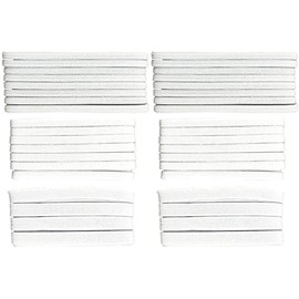 M &H-24 ® - 13 M elastic cord - 3 different White Pipe / elastic cord (approx. 5 M x 7 mm 5 M x 5 mm and 3 M x 12 mm