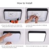 Ganeed 36W LED Ceiling Light,15.7 inch Square led Ceiling Light,Cool