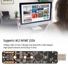 NVMe to USB Adapter Plug and Play Portable SSD 10