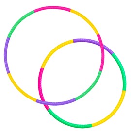 Children's Hula Hoop, Pack of 2, Removable Hula Hoop for Children from 3 Years, Gymnastics Hoop for Fitness, Dance and Indoor Outdoor Activities