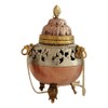 Bitto Samra Incense Burner Copper White Metal Height 13 cm