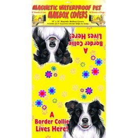 Border Collie 18"x18" Magnetic Dog Mailbox Cover