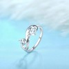 STARCHENIE Women's Infinity Promise Ring 925 Sterling Silver Angel Wing