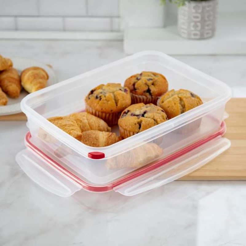 Sterilite Food Storage Container Ultra-Seal Clear Rectangular 16 Cup, Rocket