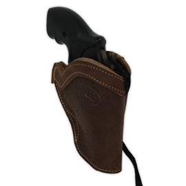 Barsony Brown Leather Western Style Holster for Taurus 85; 405; 415 Right