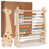 Abacus for Kids Math Teaching Tools Made of Wooden Beads