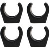 LBTODH 4PCS Boat Hook Holder Nylon Boat Ladder Clip Black