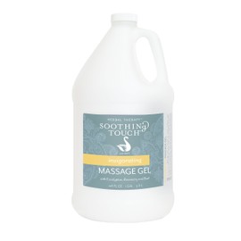 Soothing Touch Invigorating Massage Gel, Eucalyptus, Rosemary, Lemon, Basil, 128 Ounce