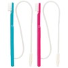 Oral Care Suction Brush with Tube x 3, Random Color, Dental Clinic