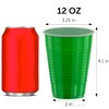 DecorRack 40 Party Cups 12 oz Disposable Plastic Cups for