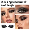 Kinretixia 2 Pairs Eyeshadow and Eyelash Stickers, Lazy Eye Shadow
