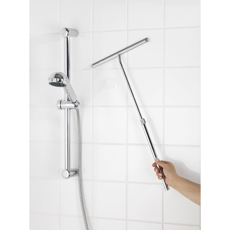 WENKO Shower Squeegee, Multi Purpose Squeegee for Window, Glass Door,